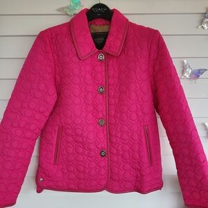Coach Women's Vibrant Pink Jacket
